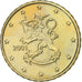 Finlande, 10 Euro Cent, 2001, Vantaa, SPL, Laiton, KM:101