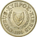 Chipre, 10 Cents, 1998, Níquel-Latão, MS(60-62), KM:56.3