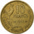 France, 10 Francs, Guiraud, 1951, Paris, Aluminum-Bronze, EF(40-45)