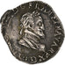 Frankrijk, Henri IV, 1/2 Franc, 1594, Lyon, Zilver, FR+, Gadoury:590, KM:14.2