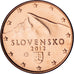 Slowakije, Euro Cent, 2012, Kremnica, BU, FDC, Copper Plated Steel, KM:95
