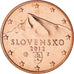 Slowakije, 5 Euro Cent, 2012, Kremnica, BU, FDC, Copper Plated Steel, KM:97