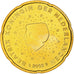 Holandia, Beatrix, 20 Euro Cent, 2003, Utrecht, BU, MS(64), Nordic gold, KM:238