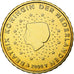 Países Baixos, Beatrix, 10 Euro Cent, 2008, Utrecht, BU, MS(64), Nordic gold