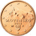 Slovakia, Euro Cent, 2013, Kremnica, BU, MS(65-70), Copper Plated Steel, KM:95