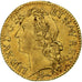 França, Louis XV, louis d'or au bandeau, 1741, Amiens, Dourado, EF(40-45)