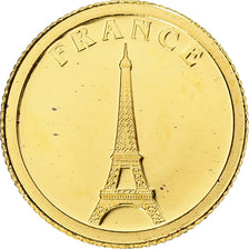 Liberia, 12 Dollars, France, 2008, Proof, Gold, MS(65-70)