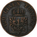 Germany, PRUSSIA, Wilhelm I, 3 Pfenninge, 1864, Berlin, Copper, EF(40-45)