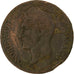 Mónaco, Honore V, 5 Centimes, 1837, Monaco, Cobre, VF(30-35), Gadoury:MC102