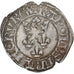 France, Charles VI, Florette, 1417-1422, Rouen, Billon, TTB, Duplessy:387