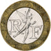 Frankreich, 10 Francs, Génie, 1991, Paris, Bi-Metallic, UNZ+, Gadoury:827
