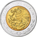 Messico, 5 Pesos, H. Galeana, 2008, Mexico City, Bi-metallico, SPL+, KM:906