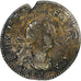 Frankreich, Louis XIV, 4 Sols aux 2 L, 1691, Rouen, réformé, Silber, S+