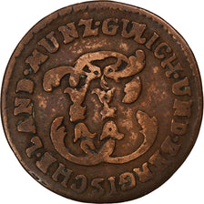 German States, BERG, Karl Theodor, 1/4 Stüber, 1785, Copper, VF(20-25)