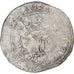 France, Charles V, Blanc au K, 1365-1380, Billon, TB+, Duplessy:363