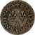 Francja, Henri IV, Denier Tournois, 1606, Paris, Miedź, VF(30-35)