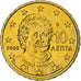 Grèce, 10 Euro Cent, 2003, Athènes, Or nordique, SPL, KM:184