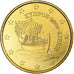 Chipre, 50 Euro Cent, 2009, Nordic gold, SC, KM:83