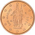 San Marino, 2 Euro Cent, 2004, Rome, Aço Cromado a Cobre, MS(60-62)