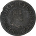 França, Henri IV, Double Tournois, 1607, Paris, Cobre, VF(30-35), CGKL:222