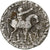 Reino Indo-Cita, Azes I, Drachm, ca. 58-12 BC, Taxila, Prata, EF(40-45)
