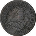 France, Louis XIII, Double Tournois, 1632, Tours, Copper, VF(30-35), CGKL:440