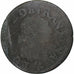 France, Louis XIII, Double Tournois, 1640, Troyes, Cuivre, B+, CGKL:504