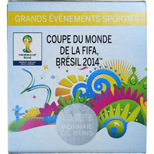 França, 10 Euro, Coupe du Monde FIFA, Brésil 2014, Proof, 2014, MDP, Prata