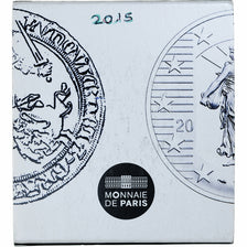 Frankrijk, 10 Euro, Semeuse, Le Franc à cheval, Proof, 2015, MDP, Zilver, FDC