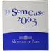 France, 1-1/2 Euro, Semeuse, BE, 2003, MDP, Argent, FDC