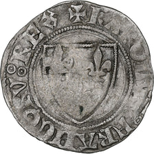 Frankreich, Charles VI, Blanc Guénar, 1389-1422, Dijon, Billon, S+