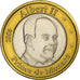 Mónaco, Token, Albert II, 1 E, Essai-Trial, 2006, Bimetálico, AU(55-58)