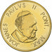 Vaticano, zeton, 50 C, Essai-Trial Jean Paul II, 2005, Latón, EBC