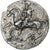 Calabrië, Nomos, ca. 380-280 BC, Tarentum, Fourrée, Zilver, FR+