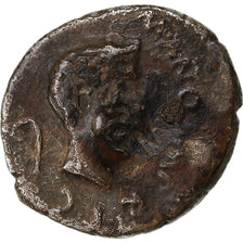 Marc Antony and Julius Caesar, Denier, 43 BC, Cisalpine Gaul, Fourrée, Argent
