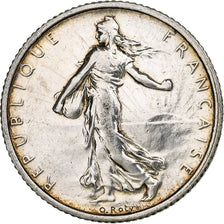 Francja, 1 Franc, Semeuse, 1916, Paris, Srebro, AU(50-53), Gadoury:467, KM:844.1