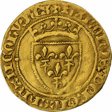 France, Charles VII, 1/2 ECU D'or, 1438-1461, Paris, Gold, EF(40-45)