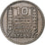 França, 10 Francs, Turin, 1947, Paris, Rameaux courts, Cobre-níquel