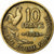 França, 10 Francs, Guiraud, 1954, Paris, Cobre-Alumínio, AU(50-53)