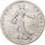 Francia, 50 Centimes, Semeuse, 1905, Paris, Plata, BC+, Gadoury:420, KM:854