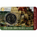 Belgium, 2 Euro, Pieter Bruegel, Coin card.FDC, 2019, Brussels, Bi-Metallic