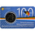 België, 2 Euro, Belgium-Luxembourg economic union, Coin card.FDC, 2021