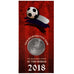 Russia, 25 Roubles, 2018 FIFA World Cup, 2018, Moscow, Coin card, Copper-nickel