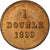 Guernsey, Double, 1899, Heaton, Bronzen, PR, KM:10