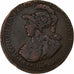 France, 6 blancs de Montagny, 1791, Birmingham, Bronze, VF(30-35)