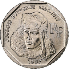 France, 2 Francs, Guynemer, 1997, MDP, BU, Nickel, MS(60-62), Gadoury:550