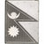 France, Medal, United Nations Flags, Nepal, Silver, AU(55-58)