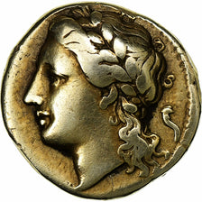 Sicília, Agathocles of Syracuse, 50 Litrai, 317-289 BC, Syracuse, Eletro