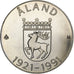 Finlândia, 100 Markkaa, Åland, 1991, Vantaa, Proof, Prata, MS(63), KM:70