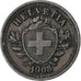 Zwitserland, Rappen, 1908, Bern, Bronzen, ZF+